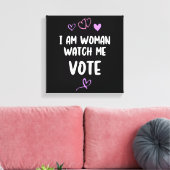 僕は女で投票を見ている キャンバスプリント (インサイチュ (リビング))