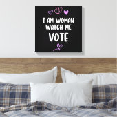 僕は女で投票を見ている キャンバスプリント (インサイチュ (寝室))