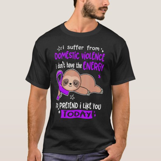 僕は好きなフリをさせて家庭内暴力に苦しむ Tシャツ (正面)