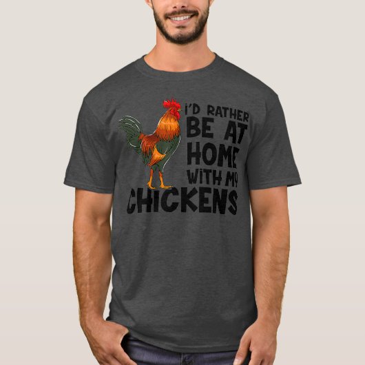 僕は好く鶏を連れて行きたい Tシャツ (正面)