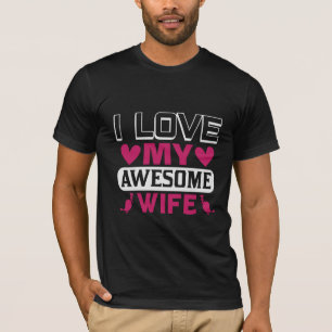 僕は妻のメンズ素晴らしが好きだ Tシャツ