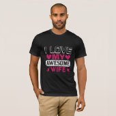 僕は妻のメンズ素晴らしが好きだ Tシャツ (正面フル)