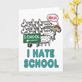 僕は学校が嫌いだ カード (黄色い花)