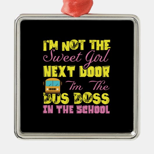 僕は学校のバスボスだ メタルオーナメント (正面)