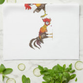 僕は家鴨が一列に並ばぬ キッチンタオル (折り畳み)