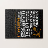 僕は射手座が強いTシャツだ ジグソーパズル (横)