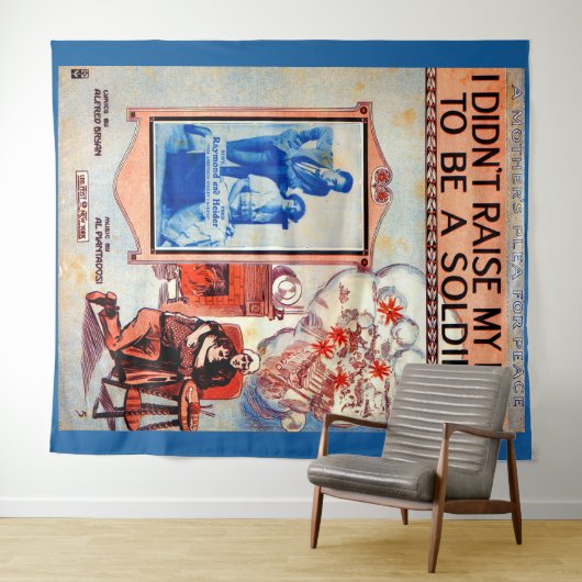 僕は少年を兵隊の楽譜に育てなかった タペストリー (インサイチュ(横))