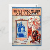 僕は少年を兵隊の楽譜に育てなかった ポストカード (正面/裏面)