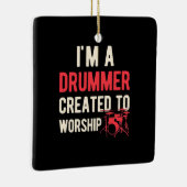 僕は崇拝の為に創造された太鼓だ セラミックオーナメント (右)