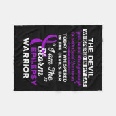 僕は嵐てんかん戦士だ フリースブランケット (正面(横))