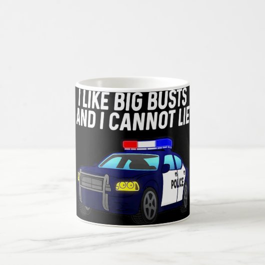 僕は巨乳が好きで、警察Cの為に芸術を嘘につくことができない コーヒーマグカップ (中央)