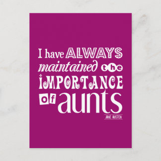 僕は常に叔母の大切さを守ってきた ポストカード