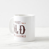 僕は年を取らない、年を取っても気が済まない コーヒーマグカップ (正面左)