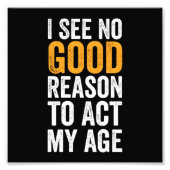 僕は年を取るだけの理由が無い フォトプリント            (正面)