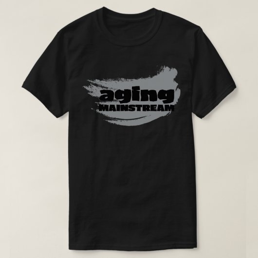 僕は年老いて主流だ Tシャツ (デザイン正面)