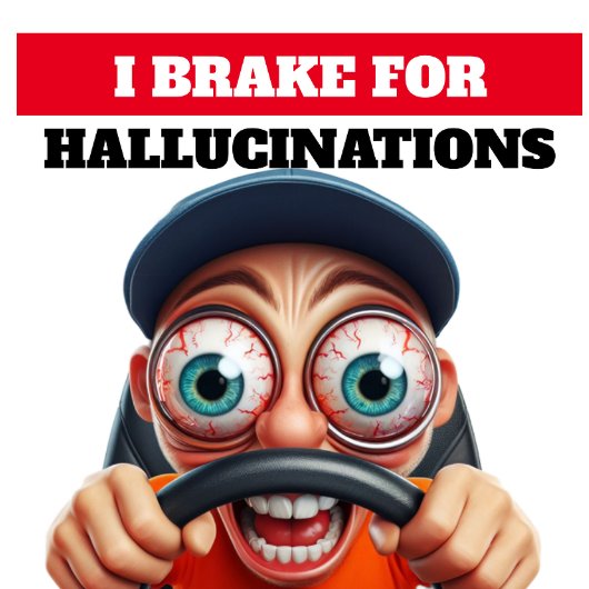 僕は幻覚にブレーキをかける バンパーステッカー