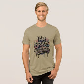 僕は弱りにつられて勇敢だ トライブレンドＴシャツ (正面全面)