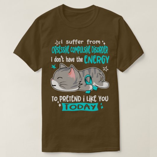 僕は強迫性障害を患っている Tシャツ (デザイン正面)