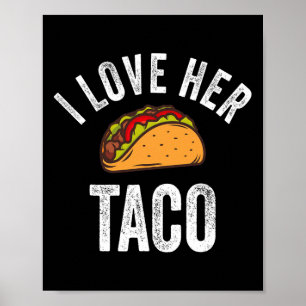 僕は彼女のタコシャツおもしろいCinco De Mayo Mexicanが大好き ポスター