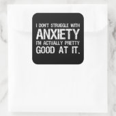 僕は心配して困らぬおもしろい スクエアシール (バッグ)