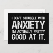 僕は心配して困らぬおもしろい ポストカード (正面/裏面)