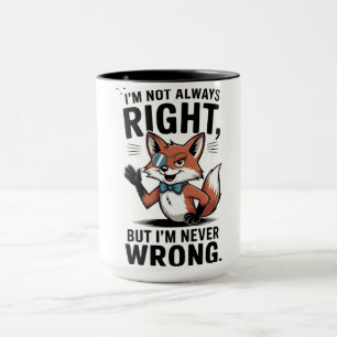 「僕は必ずしも正しいとは限らないが、僕は決して間違っていない」 マグカップ