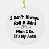 僕は必ず転が関節を持っているわけではないが、そうすればそれは僕のものだ セラミックオーナメント (裏面)