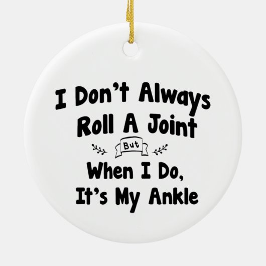 僕は必ず転が関節を持っているわけではないが、そうすればそれは僕のものだ セラミックオーナメント (裏面)