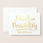 僕は念を押さえておこう 箔カード (封筒付き正面)