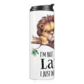 僕は怠け者じゃない木に気に獅子は無い タンブラー (回転左)