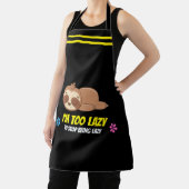 僕は怠け者だ |かわいい眠れるナマケモノテンプレート エプロン (インサイチュ)