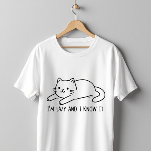 僕は怠け者で知っている Tシャツ