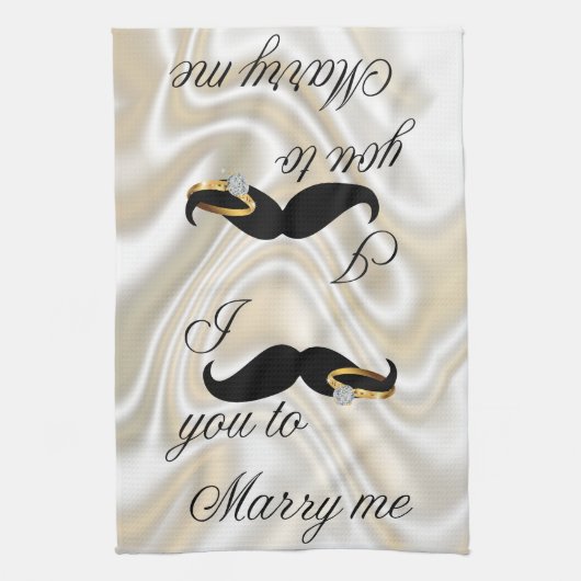 僕は恥ずかしいから僕と結婚しろ キッチンタオル (縦)