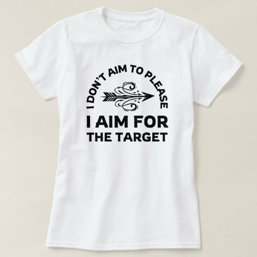 僕は悦ばぬ | アーチェリー・ママ Tシャツ (デザイン正面)