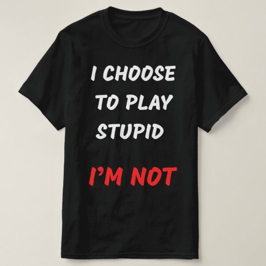 僕は愚か者に遊選ぶ Tシャツ (デザイン正面)