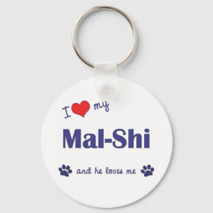 僕は愛犬のマールシ キーホルダー