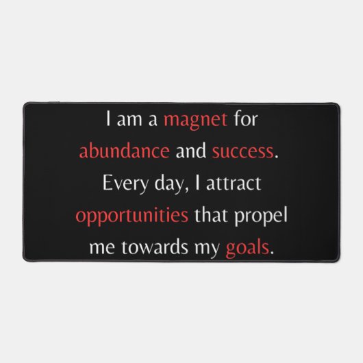 僕は成功を求める磁石だ デスクマット (正面)