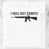 僕は承諾せぬ 長方形シール (バッグ)