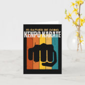 僕は拳法空手アメリカンおもしろいケをやりたい カード (黄色い花)