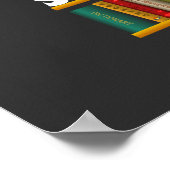 僕は持ち前が自由読で好きなTシャツだ ポスター (角)