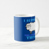 僕は政治の現状を支持おもしろいする コーヒーマグカップ (正面右)