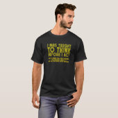 僕は教え皮肉な考えデリシオを演じる前に Tシャツ (正面フル)