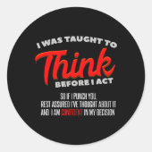 僕は教え皮肉を考える前にやろうと思った ラウンドシール (正面)