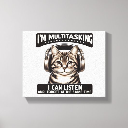 僕は数々の仕事だ聞 キャンバスプリント (正面)