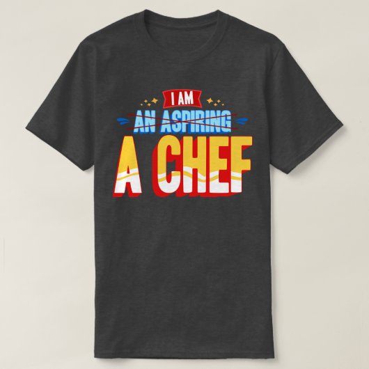 僕は料理人だ Tシャツ (デザイン正面)