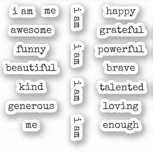 僕は断言しているやる気を起こさせる シール (正面)