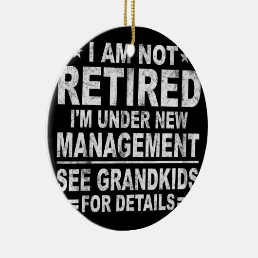 僕は新しい退職した経営の下にいるわけじゃない セラミックオーナメント (右)