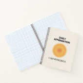 僕は日々の強大な肯定だ前向き ノートブック (内部)