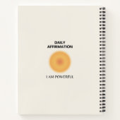 僕は日々の強大な肯定だ前向き ノートブック (裏面)