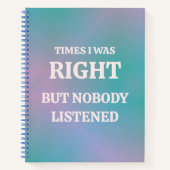 僕は時は当たったが誰も当た聞らぬ ノートブック (正面)